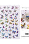 nagelklistermärken med fjäril Butterfly Nail stickers Nageldekorationer Självhäftande Vattentät nailart stickers och nageldekoration stickers HD01