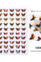 nagelklistermärken med fjäril Butterfly Nail stickers Nageldekorationer Självhäftande Vattentät nailart stickers och nageldekoration stickers HD03