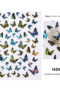 nagelklistermärken med fjäril Butterfly Nail stickers Nageldekorationer Självhäftande Vattentät nailart stickers och nageldekoration stickers HD06