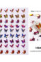 nagelklistermärken med fjäril Butterfly Nail stickers Nageldekorationer Självhäftande Vattentät nailart stickers och nageldekoration stickers HD08
