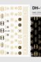CHANEL Nagelklistermärken CC nail stickers Klistermärken i guld och svart kombination med olika varianter mönster Modell DH-155