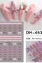 GUCCI Nagelklistermärken GC nail stickers Klistermärken i pastell rosa, lila och svart kombination fulga design i olika varianter mönster Modell DH-453
