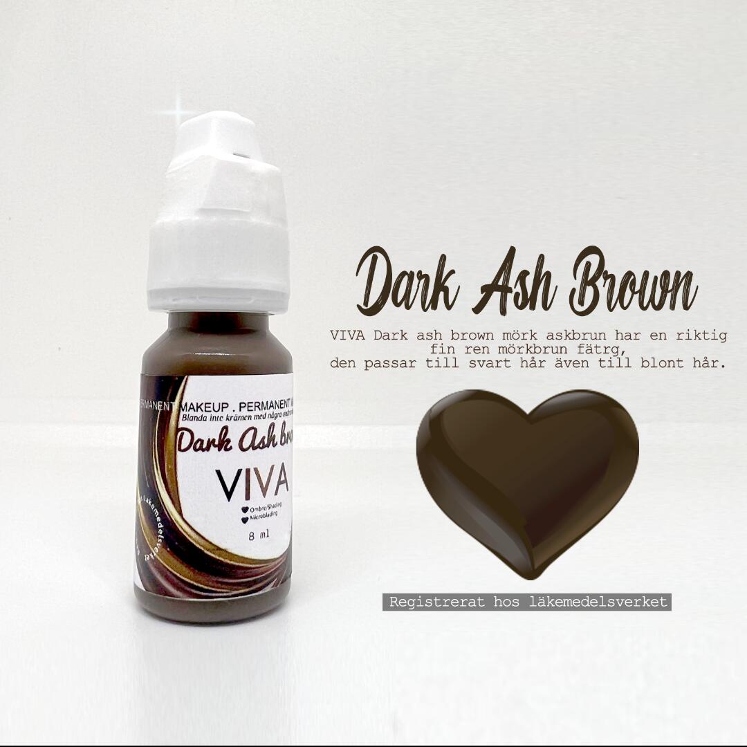 Dark Ash Brown Microblading & Powder brows 8 ml | Kosmetisk tatuering färg