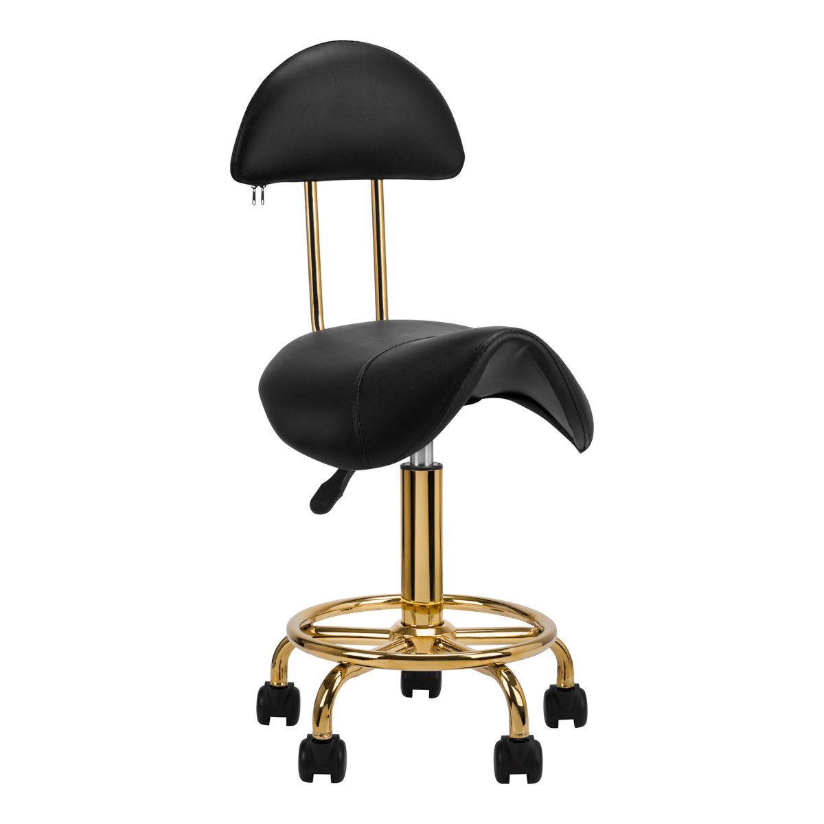 Arbetsstol Sadelstol i svart Guld 6001-G