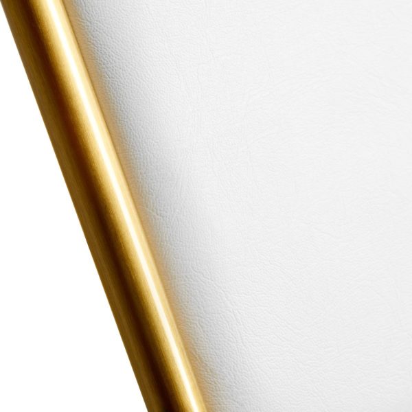 Gabbiano frisörstol Linz NQ guld vit Närbild på detaljerna (2)