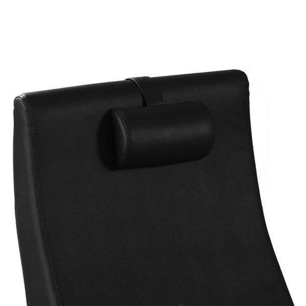 Pedikyrstol spastol för fotvård i svart Modell Azzurro 016B Närbild på detaljerna
