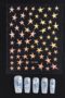 Nagelklistermärken Holografiska stjärnor i olika form Blandad SO-165