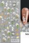 Nagelklistermärken Maskros blommor Blandad för våriganaglar No-83