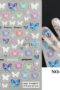 Nagelklistermärken Vårfin Våriga DREAM ljusa fjärilar i olika färger och form Blandad för våriganaglar NO-71
