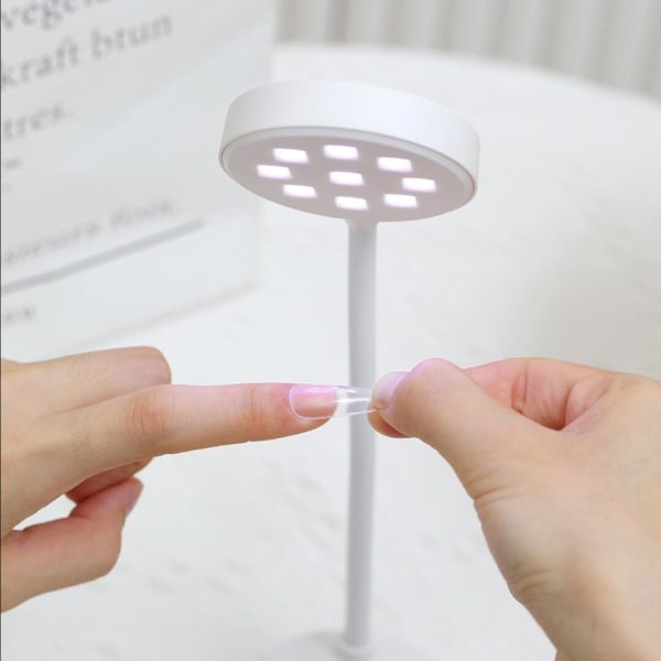 LED UV lampa Stående Nagellampa i form av bordslampa för soft geltippar