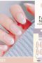 Press on nails Lösnaglar klassik fransk manikyr Naturell ingår gelellim