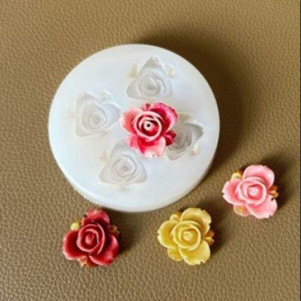 Gjutform silikon blommor rosor till naglar Nailart