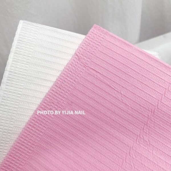 Hygien Engångspapper papersduk Bordsskydd finns i rosa och vit till Nageltillbehör